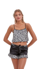 Pijama scurtă Leopard J0794