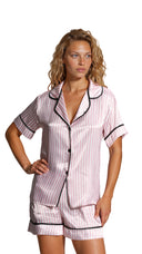 Pijama scurtă Satin Pink J0930