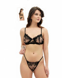 set lenjerie dantelă florală neagră, sutien dantelă transparentă neagră, set sutien tanga dantelă neagră, lenjerie dantelă florală neagră, sutien armătură dantelă neagră, set lenjerie clasic